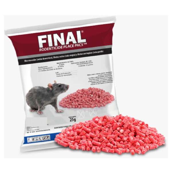 FINAL® PELLETS X CAJA DE 50 SACHETS DE 25 GR – RODENTICIDA - Imagen 3