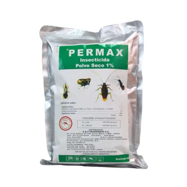 PERMAX 1% BOLSA DE 1 KG ǀ INSECTICIDA EN POLVO SECO ǀ CONTROL DE PLAGAS